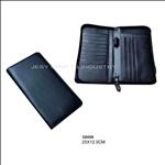 black pu passport zipper case(G0006)
