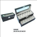 double layer watch box